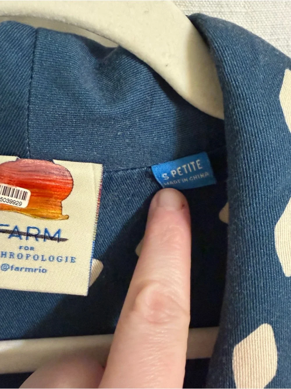 Farm Rio Palm Tree and Evil Eye Long-Sleeve Blazer Dress Size Small Petite - Picture 10 of 12